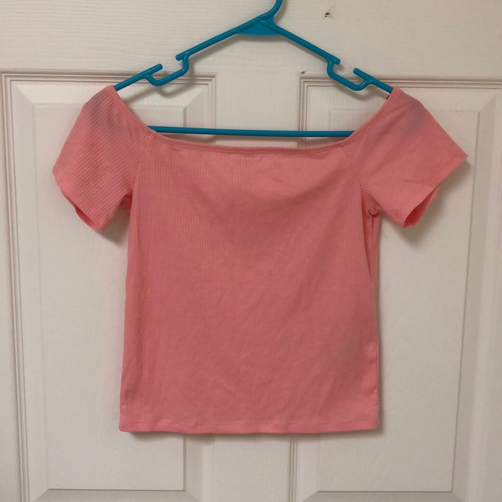 Off the shoulder crop top